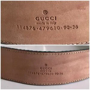 Authentic Gucci Red/Green Web Leather Gold Interlocking G Buckle Belt 90/36 Authentic Gucci Belt Web Green and Red Interlocking G  main image 2